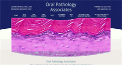 Desktop Screenshot of oralpathologyassociates.com