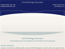 Tablet Screenshot of oralpathologyassociates.com